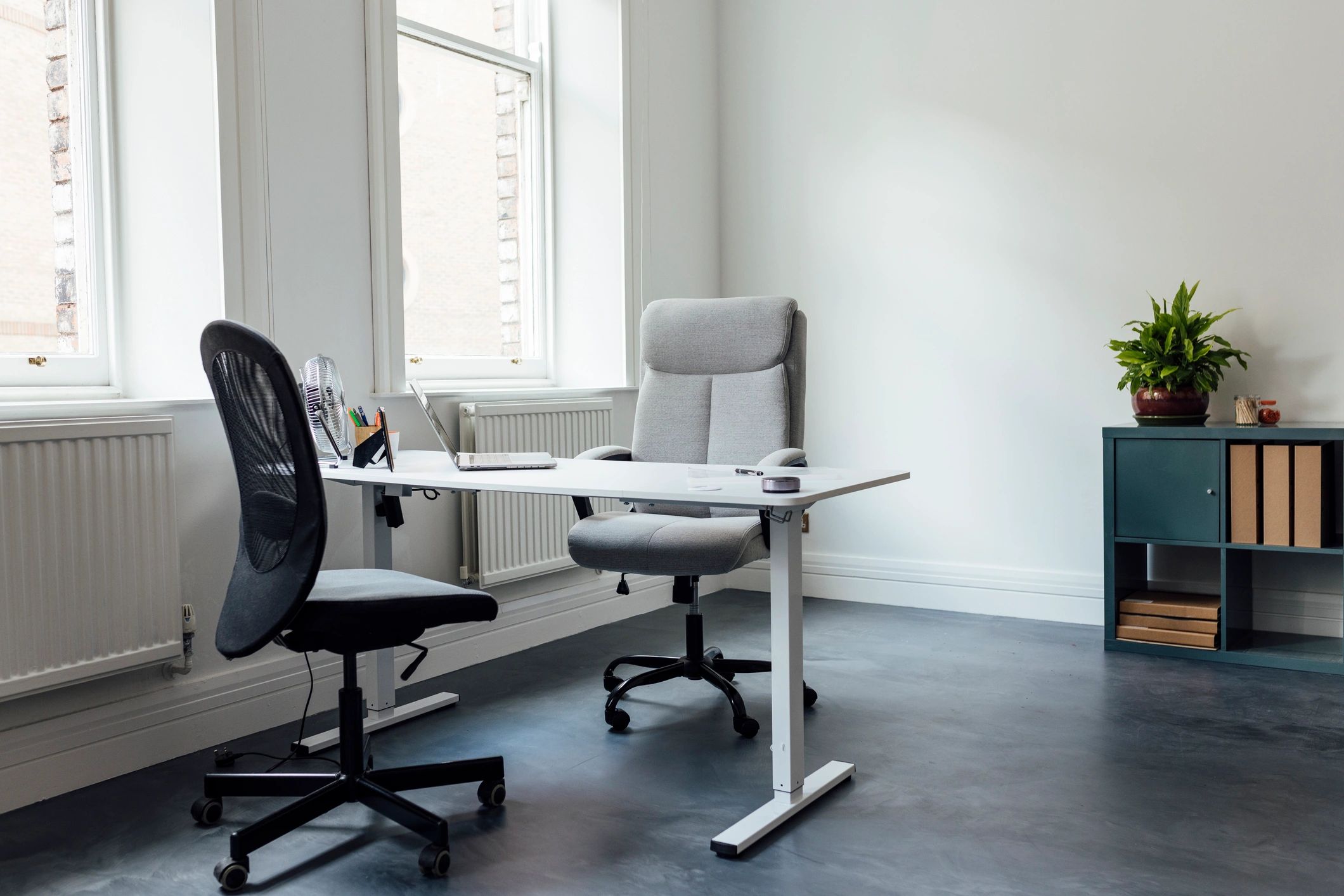 Professional office desk representing secure planning and support