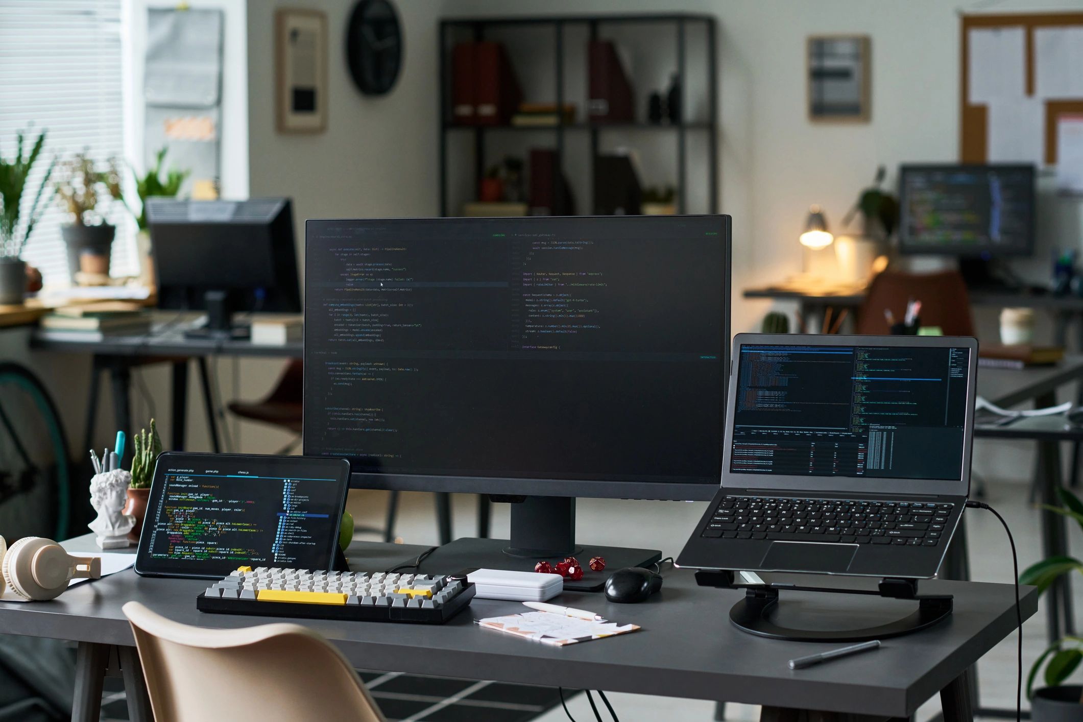 Modern digital workspace representing online account management